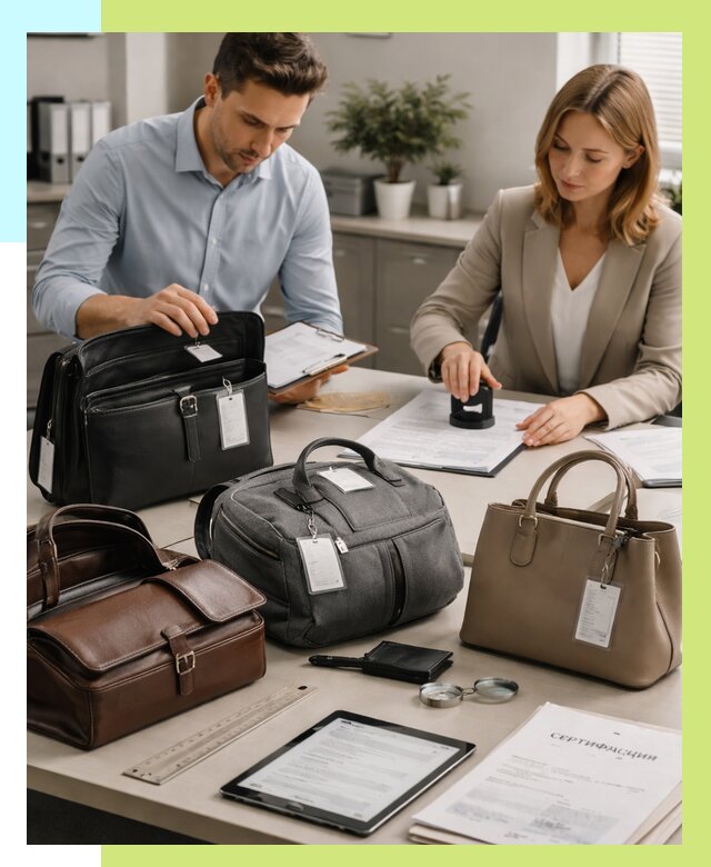 Сертификация сумок в Кизляре от 7621 руб. | Алешин-Кзр