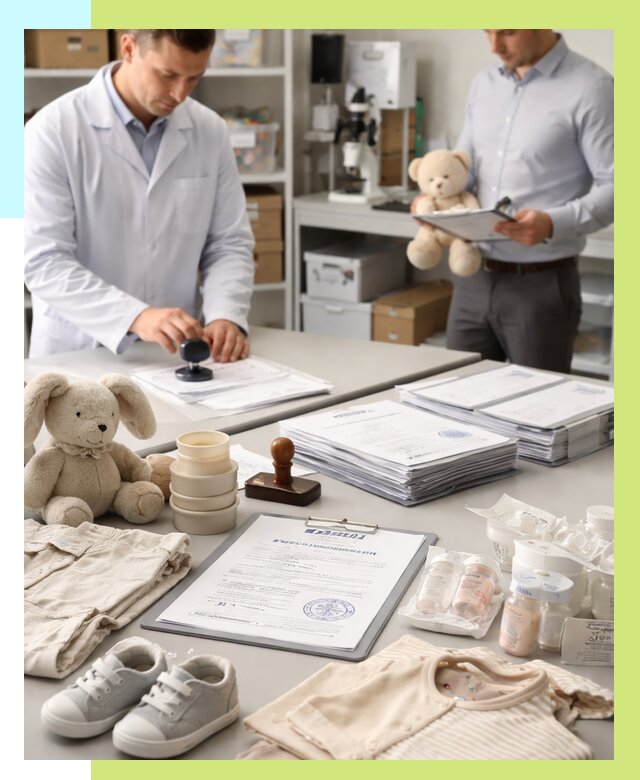 Сертификация детских товаров в Кизляре от 15242 р. | Алешин-Кзр