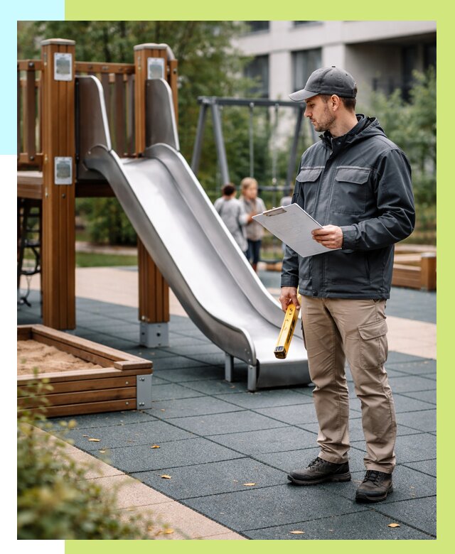 Сертификация детских площадок в Кизляре от 25403 р. | Алешин-Кзр