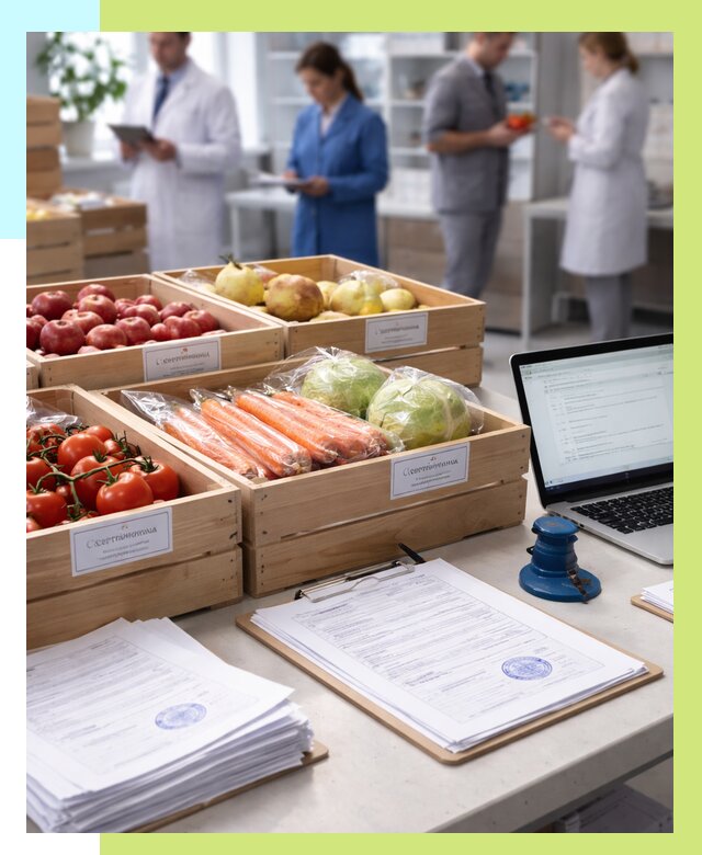 Сертификация овощей и фруктов в Кизляре от 8637 р. | Алешин-Кзр