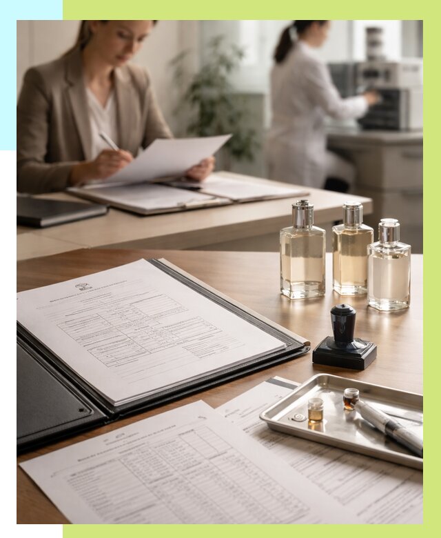 Сертификация парфюмерии в Кизляре от 15242 р. | Алешин-Кзр