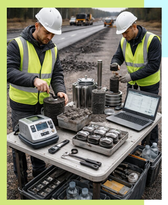 Сертификация асфальта: испытания и подтверждение в Кизляре