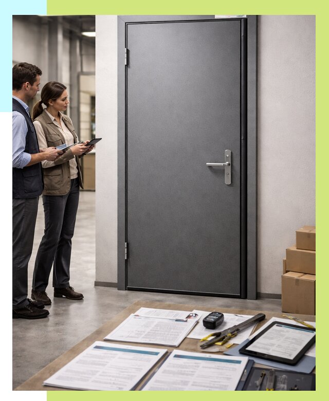 Сертификация противопожарных дверей в Кизляре от 9145 р. | Алешин-Кзр