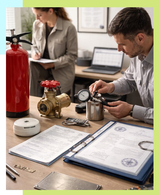 Сертификация пожарного оборудования в Кизляре от 15242 р.|Алешин-Кзр