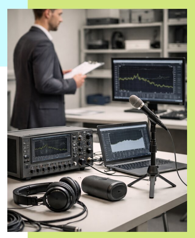 Сертификация аудиотехники в Кизляре от 15242 р., Алешин-Кзр