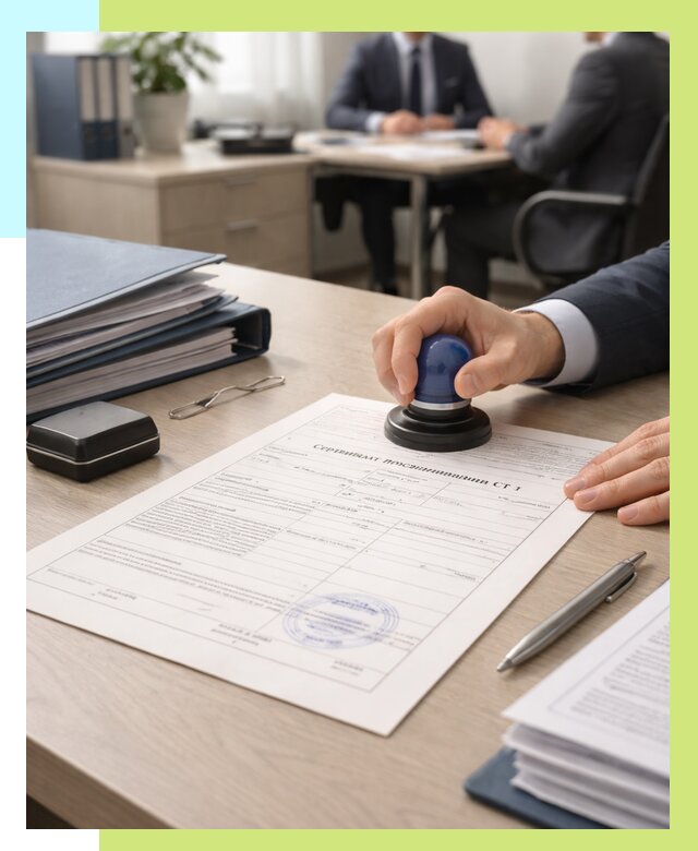 Сертификат происхождения СТ 1 в Кизляре от 4572 р. | Алешин-Кзр