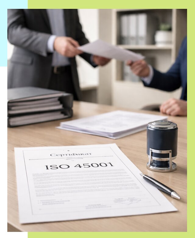 Сертификат ISO 45001 в Кизляре под ключ от 45725 р. | Алешин-Кзр