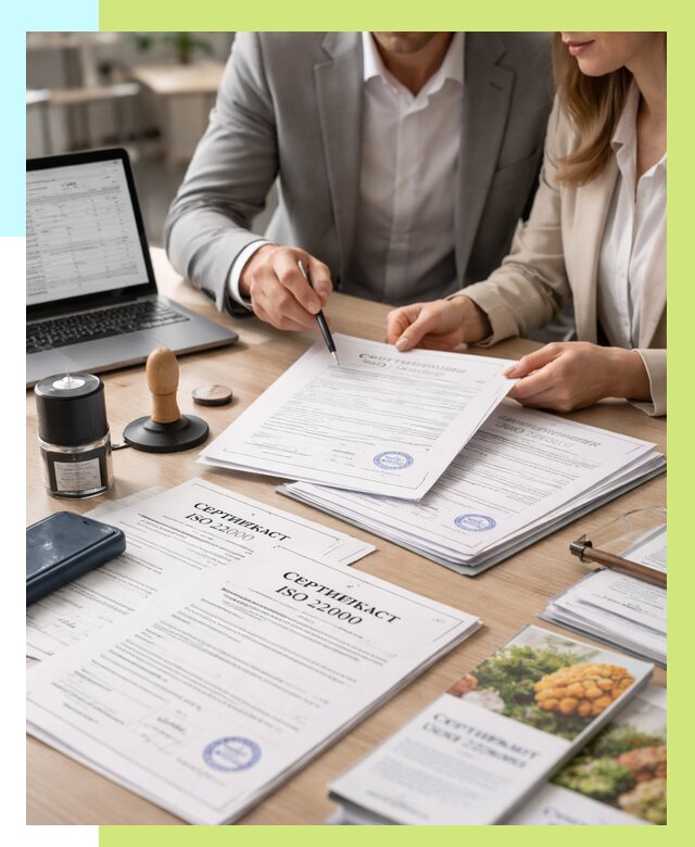 Сертификат ISO 22000 в Кизляре от 40644 р. под ключ | Алешин-Кзр