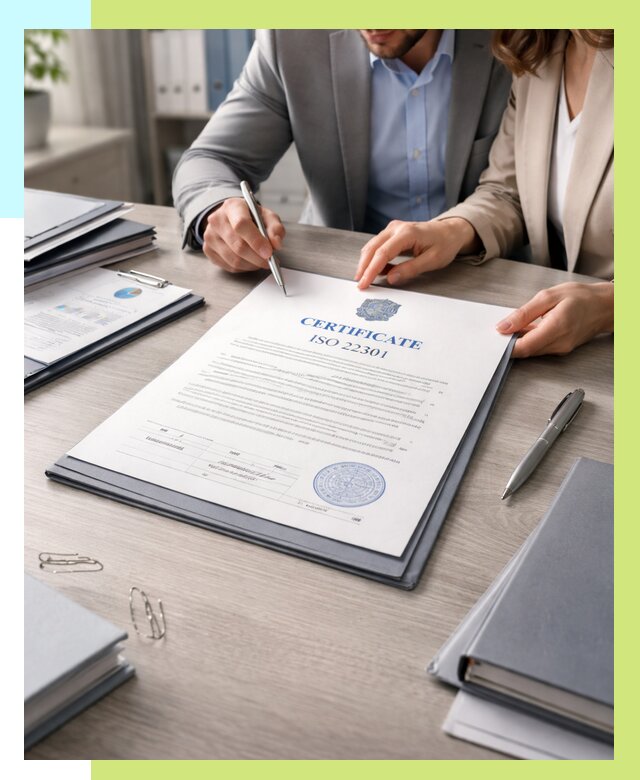 Сертификат ISO 22301 в Кизляре от 45725 р. | Алешин-Кзр срочно