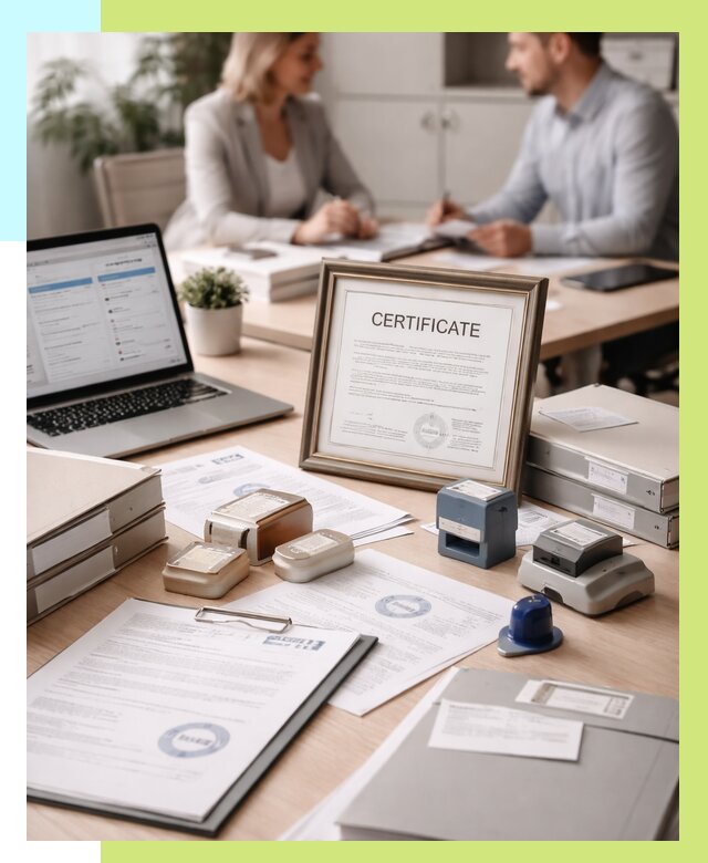 Сертификация компании в Кизляре от 45725 р. | Алешин-Кзр — заказ